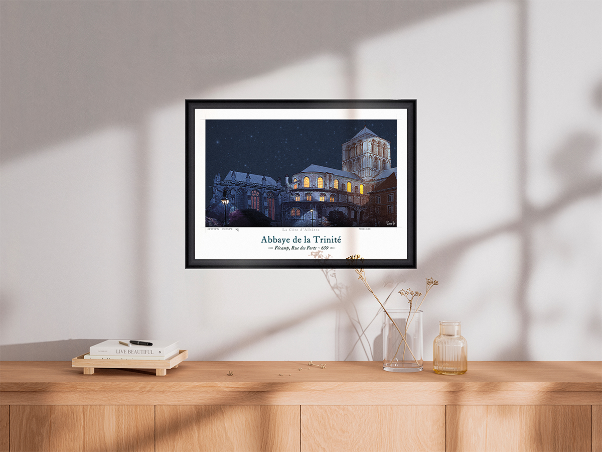 Affiche Abbaye de la Trinité - Fécamp, Rue des Forts 4 Affiche Abbaye de la Trinité - Fécamp, Rue des Forts – Image 4