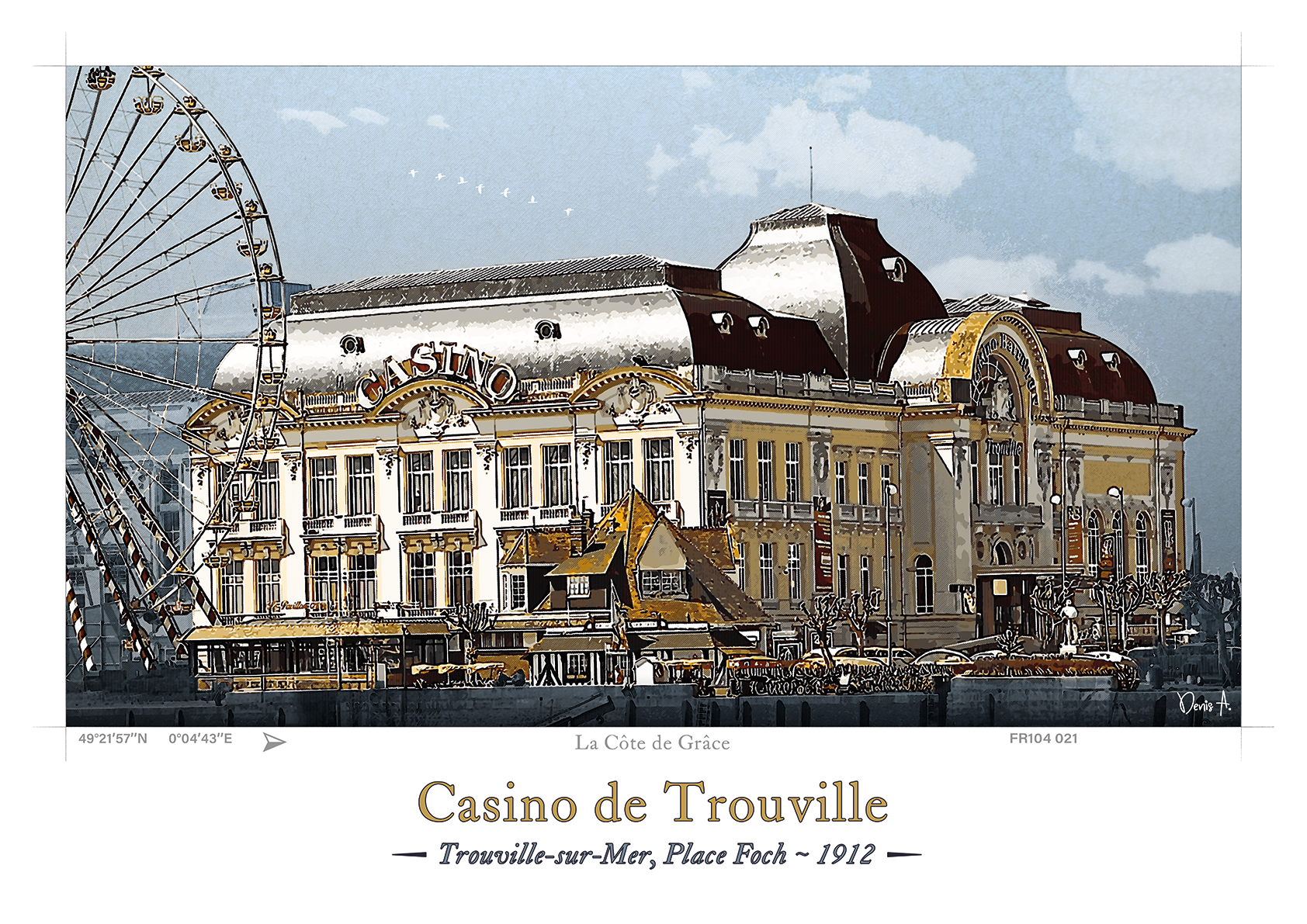 Affiche Casino de Trouville - Trouville-sur-Mer 5 Affiche Casino de Trouville Trouville sur Mer FR104 021 1