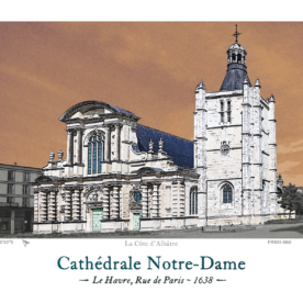 Affiche Cathédrale Notre-Dame - Le Havre, Rue de Paris