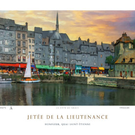 Affiche Jetée de la Lieutenance - Honfleur, Quai Saint-Etienne