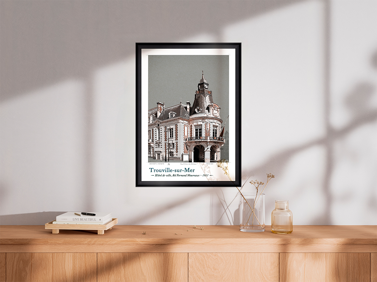 Affiche Trouville-sur-Mer - Hôtel de Ville 4 Affiche Trouville-sur-Mer - Hôtel de Ville – Image 4