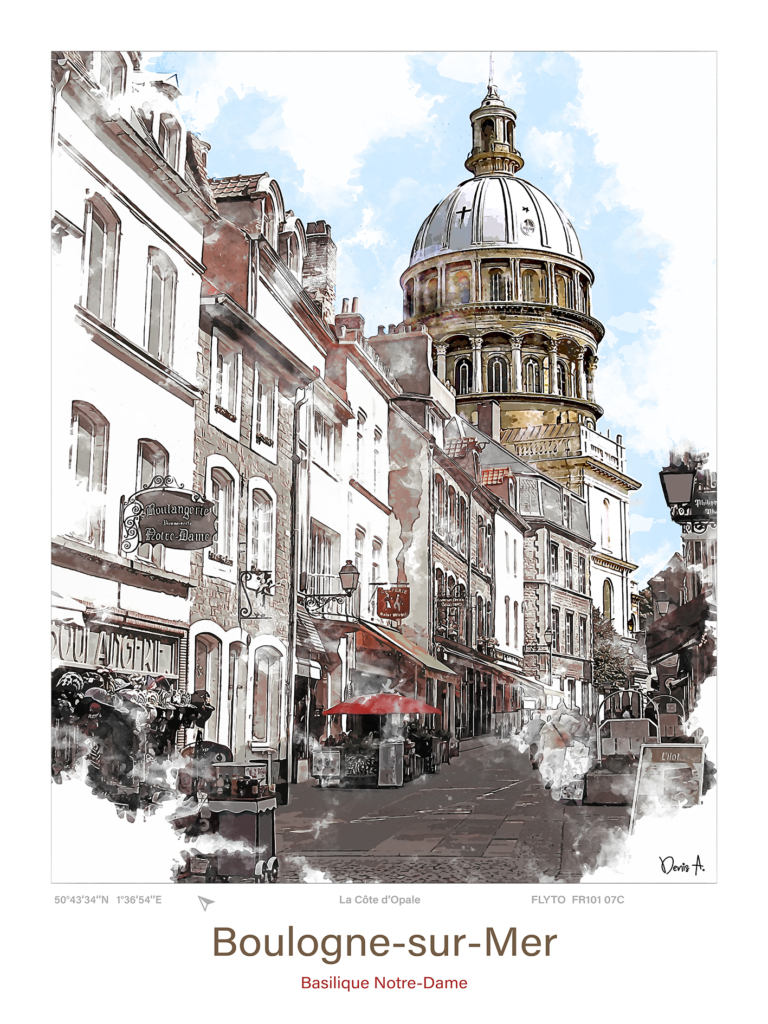 Toile Boulogne-sur-Mer Architecture Basilique Notre-Dame 7 Affiche Boulogne sur Mer Architecture Basilique Notre Dame FR101 07C A