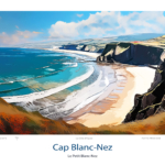 Affiche Cap Blanc-Nez Illustration Le Petit Blanc-Nez
