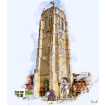 Affiche Dunkerque Architecture Beffroi Saint-Eloi