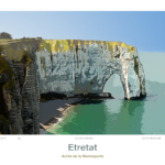 Affiche Etretat Illustration Arche de la Manneporte