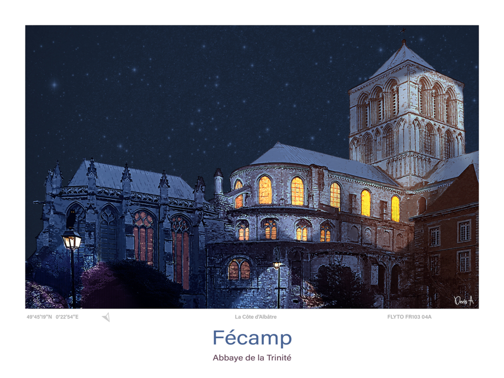 Affiche Fecamp Architecture Abbaye de la Trinite FR103 04A A