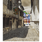 Affiche Honfleur Aquarelle Rue de la prison