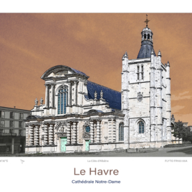 Affiche Le Havre Architecture Cathédrale Notre-Dame