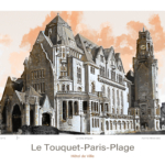 Affiche Le Touquet-Paris-Plage Architecture Hôtel de Ville