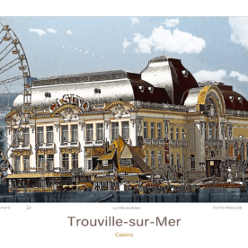 Affiche Trouville-sur-Mer Architecture Casino