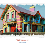 Affiche Wimereux Aquarelle Villa La Frégate