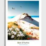 Toile Baie d’Authie Illustration Pointe de Routhiauville