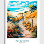 Toile Baie de Canche Illustration Réserve Naturelle