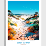 Toile Berck-sur-Mer Illustration Sentier dunaire