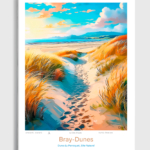 Toile Bray-Dunes Illustration Site naturel Dune du Perroquet