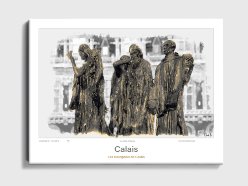 Toile Calais Architecture Les Bourgeois de Calais FR101 03C T