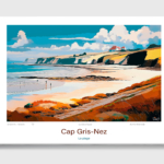 Toile Cap Gris-Nez Illustration La plage
