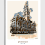 Toile Dunkerque Architecture Hôtel de Ville