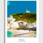 Toile Etretat Illustration Notre-Dame-de-la-Garde