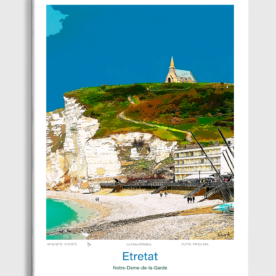 Toile Etretat Illustration Notre-Dame-de-la-Garde