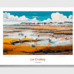 Toile Le Crotoy Illustration Prés salés