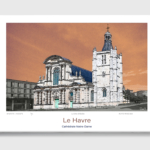 Toile Le Havre Architecture Cathédrale Notre-Dame