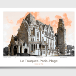 Toile Le Touquet-Paris-Plage Architecture Hôtel de Ville