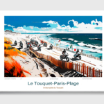 Toile Le Touquet-Paris-Plage Illustration Enduropale du Touquet