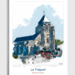 Toile Le Tréport Architecture Eglise Saint-Jacques