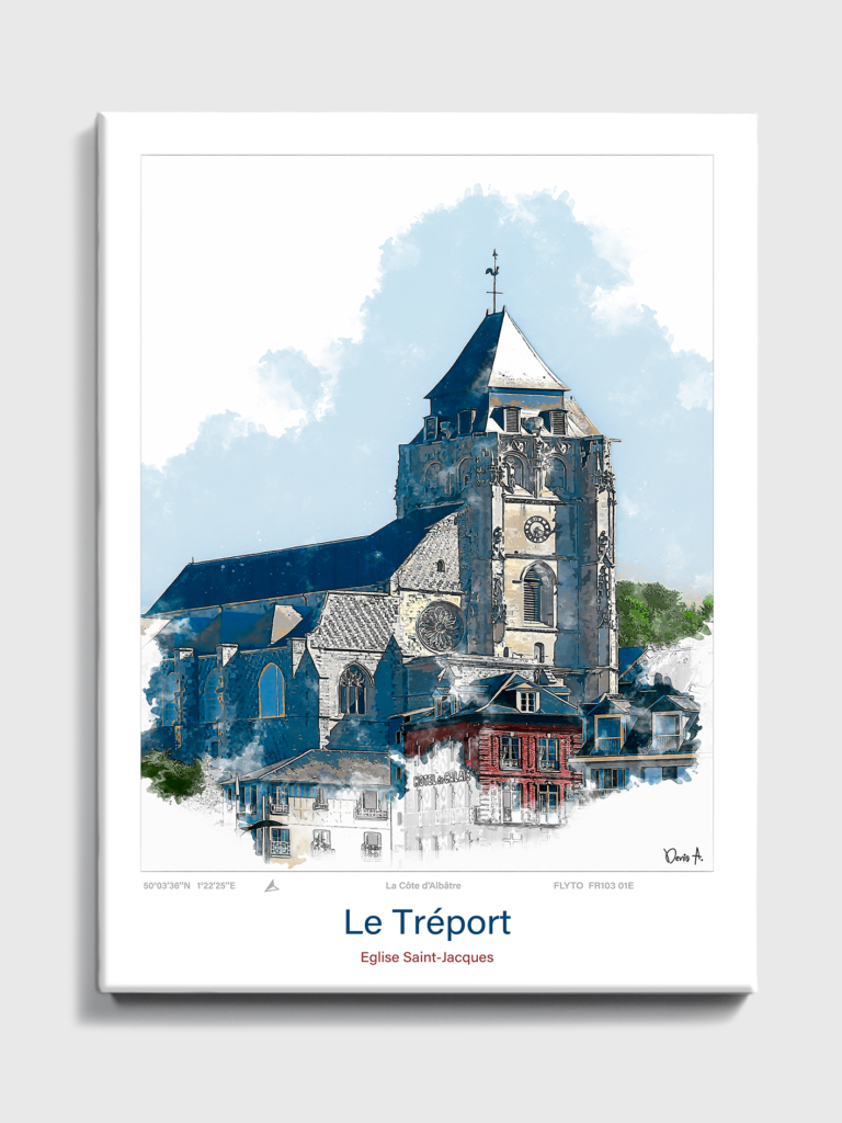 Toile Le Treport Architecture Eglise Saint Jacques FR103 01E T