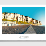 Toile Le Tréport Illustration Chemin de planches