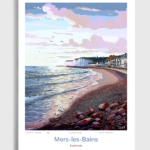 Toile Mers-les-Bains Illustration Esplanade