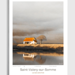 Toile Saint-Valery-sur-Somme Aquarelle Les bains de la Ferté