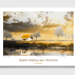 Toile Saint-Valery-sur-Somme Aquarelle Quai Digue N