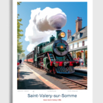 Toile Saint-Valery-sur-Somme Illustration Gare Saint-Valery-Ville