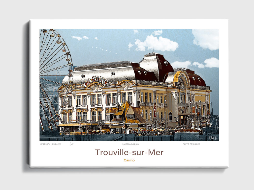Affiche Trouville-sur-Mer Architecture Casino 8 Toile Trouville sur Mer Architecture Casino FR104 02B T