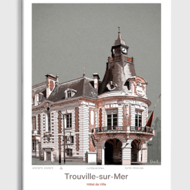 Toile Trouville-sur-Mer Architecture Hôtel de Ville