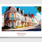 Toile Wimereux Illustration Villas belle époque